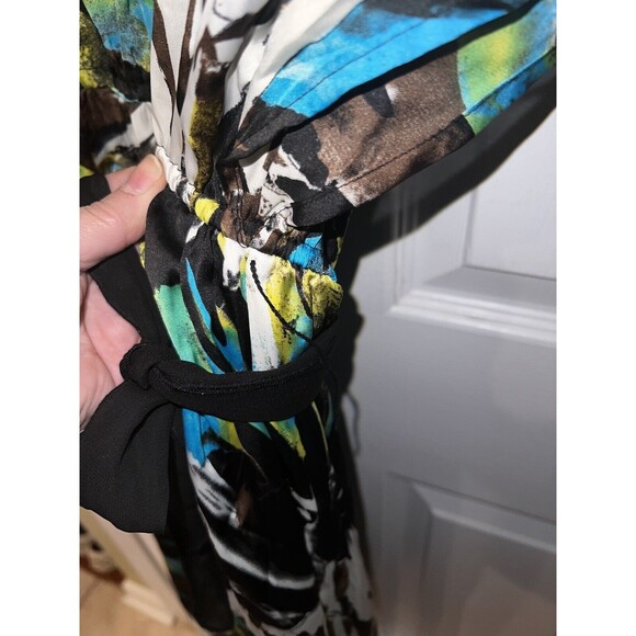 Jonathan Martin dress 12 flowy angel wing tropical belted Y2k Fairy Romantic New - Picture 4 of 12